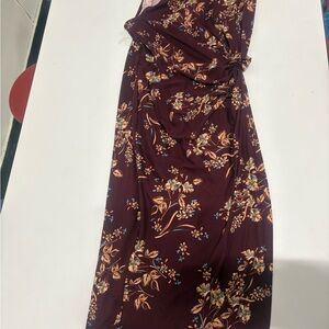 Nine Britton Burgundy Floral Sarong